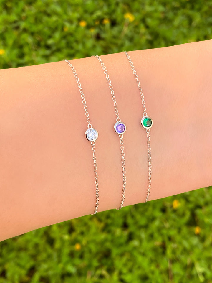 Pulsera Con Mini Zirconia Colores