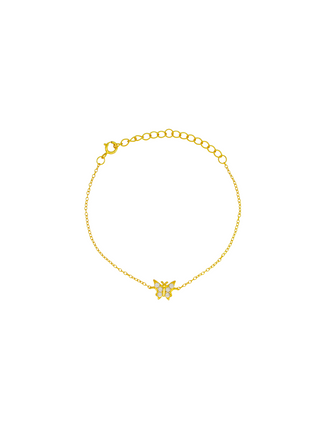 Pulsera Con Mariposa Zirconias