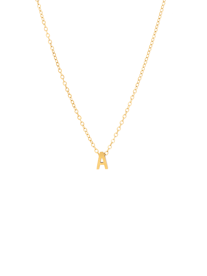 Collar Con Inicial Dorada