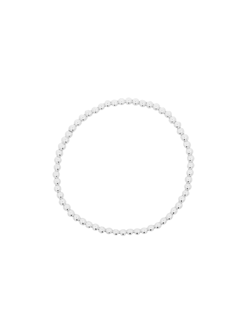 Pulsera Bolitas Plateadas
