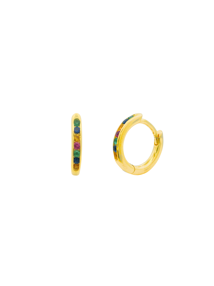 Arracada Zirconias Colores