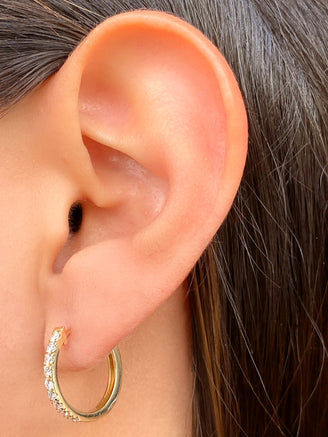 Par Arracada Diamantes Lab Grown 0.50 Ct Oro 14k