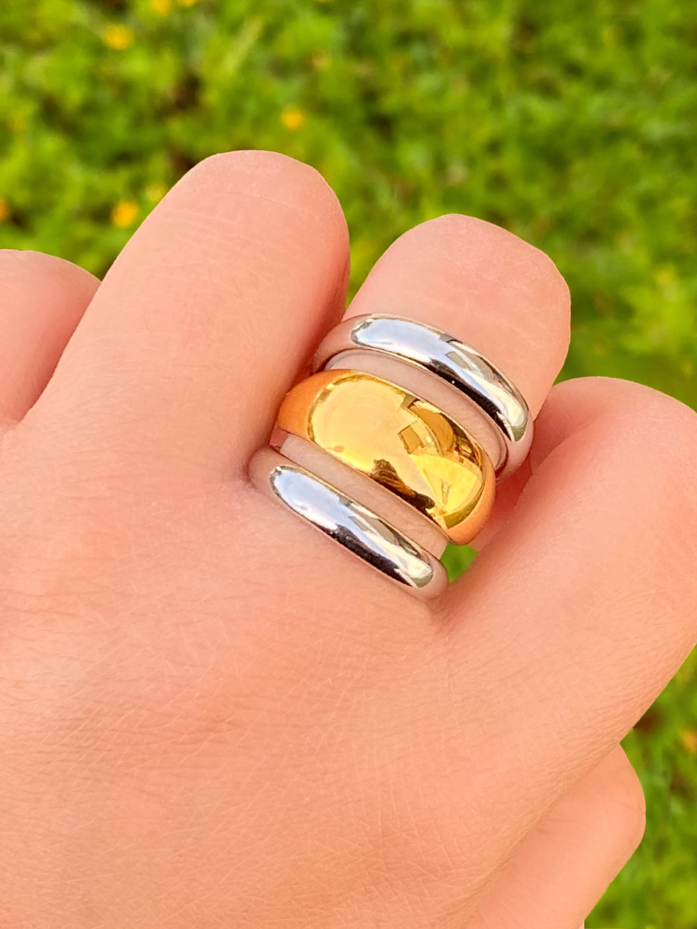 Anillo Combinado Tres Capas