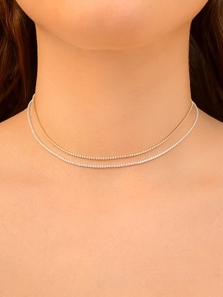 Choker Tennis Delgado Con Zirconias
