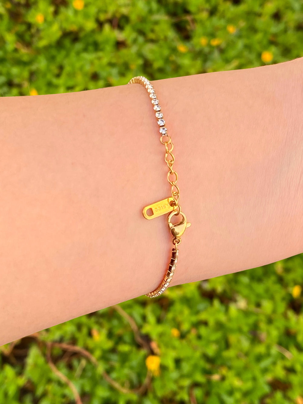 Pulsera Zirconias Con Corazon