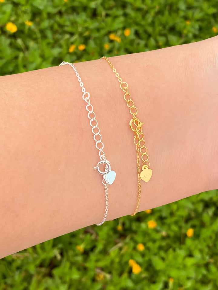 Pulsera Con Linea Cinco Zirconias