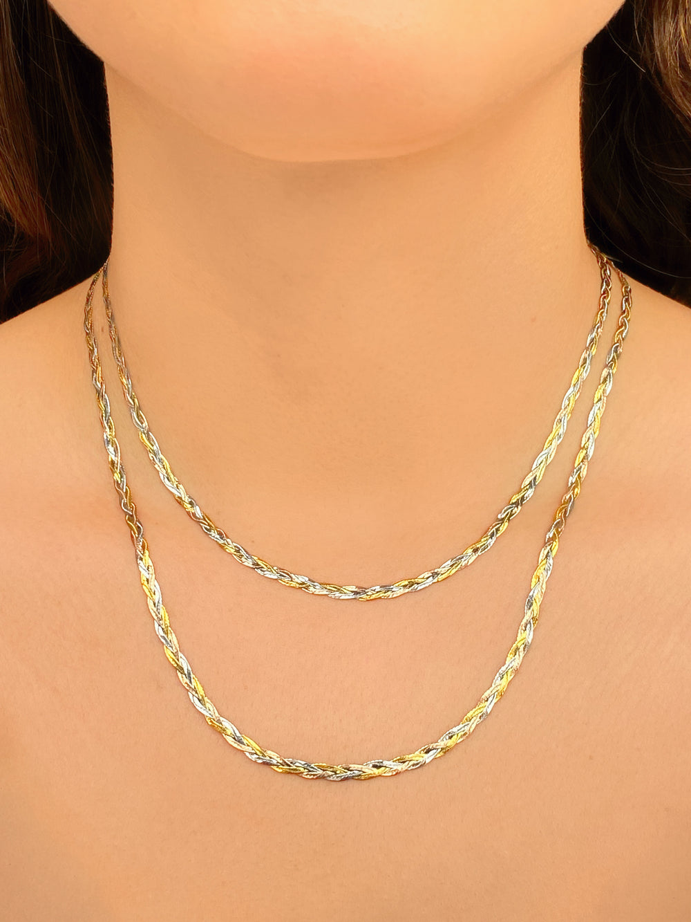 Collar Trenzado Combinado