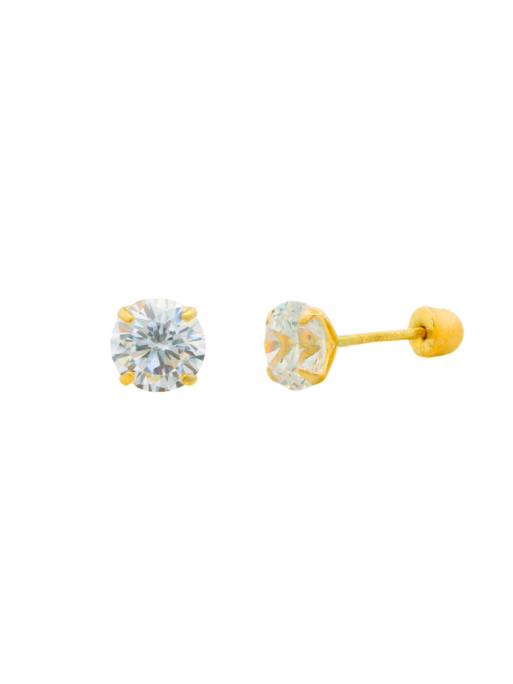 Broquel Zirconia Oro 14k