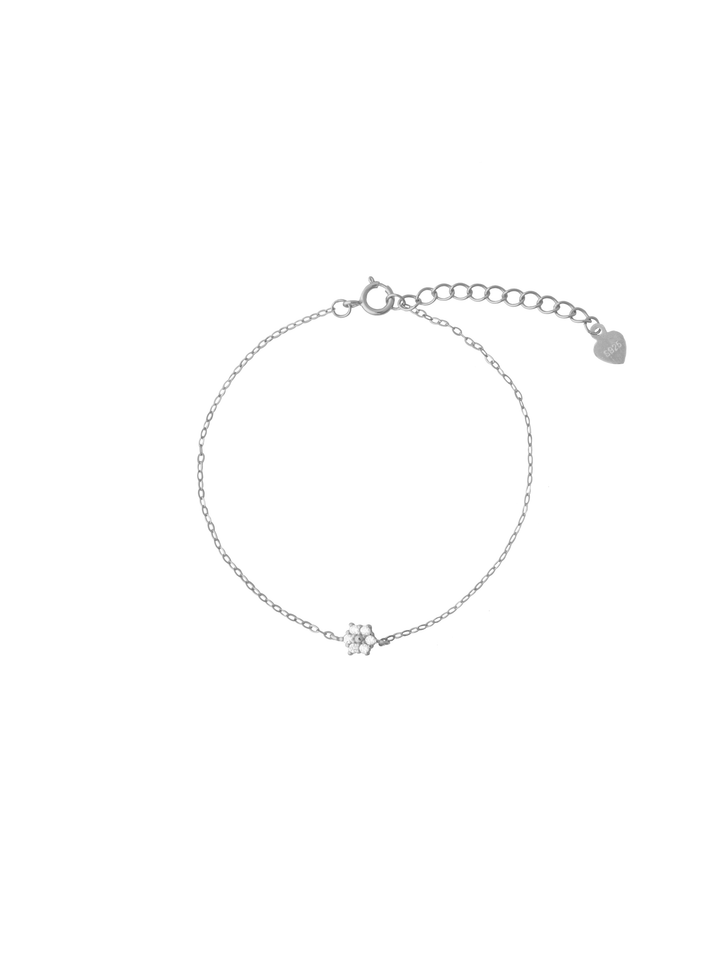 Pulsera Con Mini Flor Zirconia