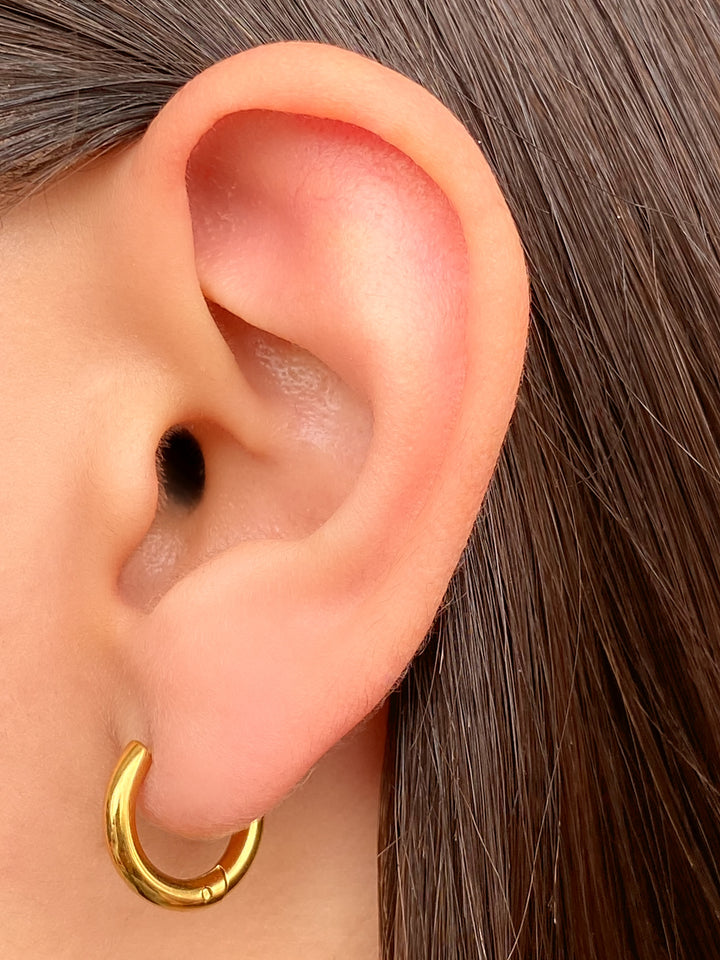 Par Arracada Con Aro y Tira 2 en 1