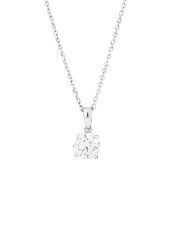 Collar Solitario 1 Ct Diamante Lab Grown
