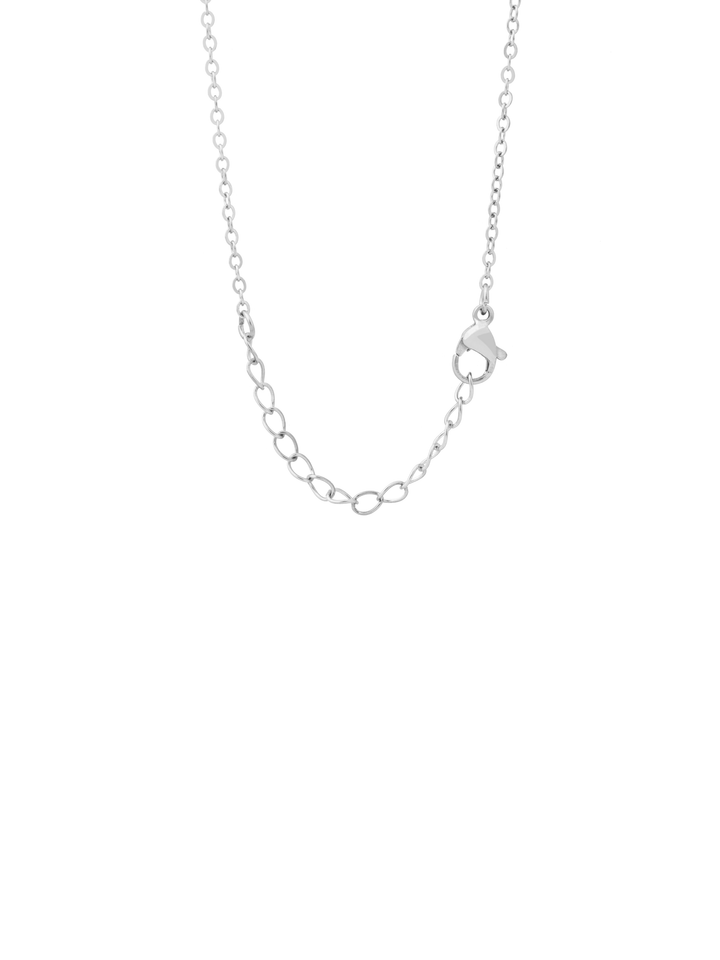 Collar Con Inicial Plateada