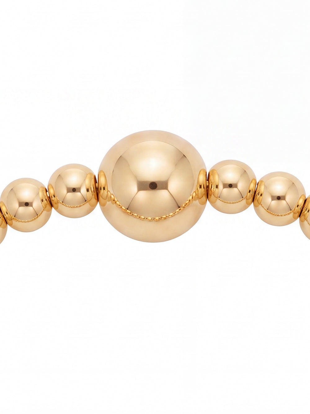 Pulsera Bolitas Gold Filled 3 mm y 7 mm