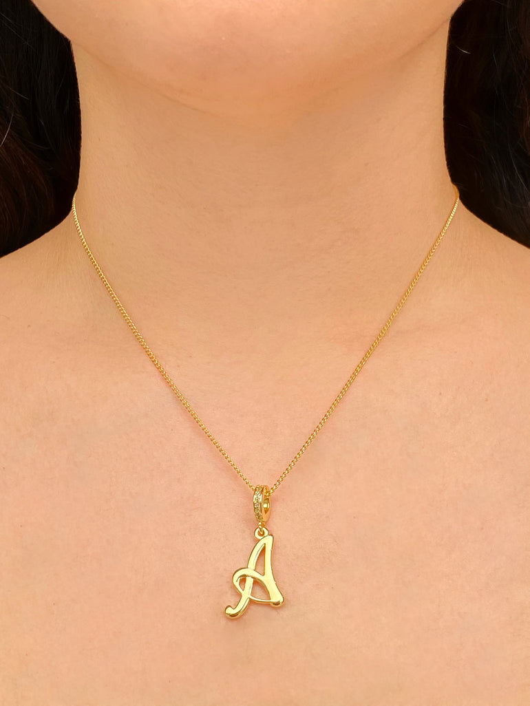 Collar Inicial Cursiva