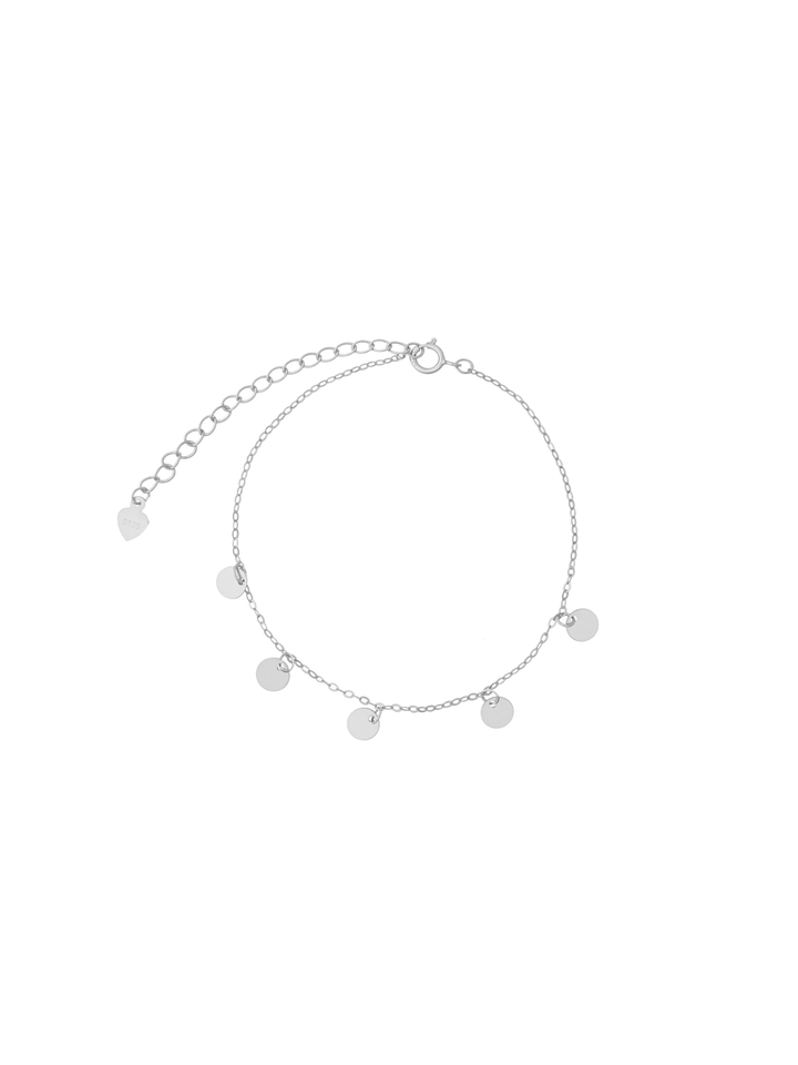 Pulsera Con Dijes Circulos Lisos