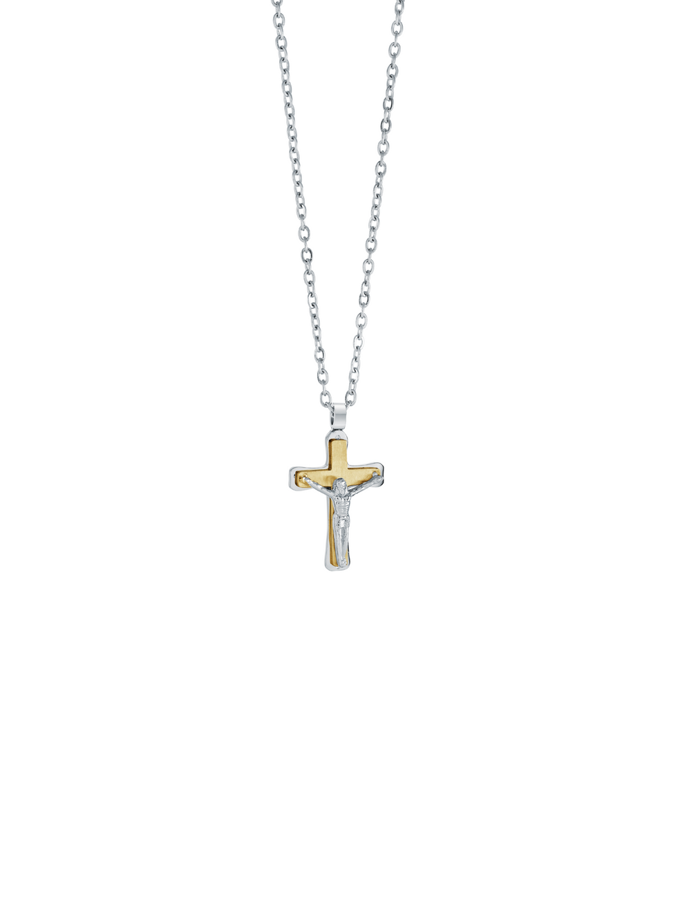 Collar Con Dije Crucifijo Chico