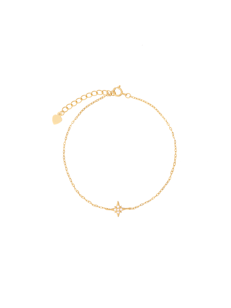 Pulsera Con Estrella Cuatro Picos