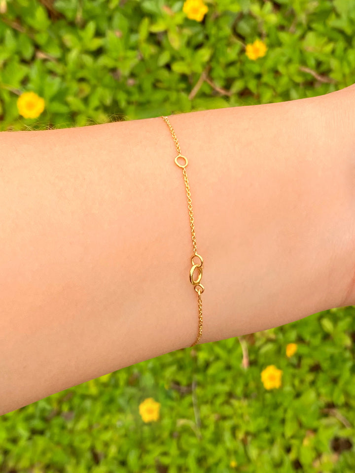 Pulsera Con Medalla Virgen de Guadalupe Oro 14k
