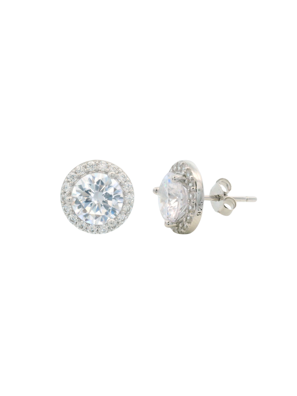 Par Arete Circular Con Zirconias