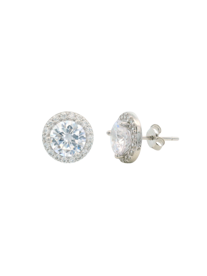 Par Arete Circular Con Zirconias