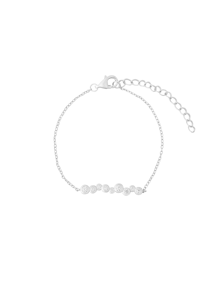 Pulsera ZigZag Zirconias Con Bisel