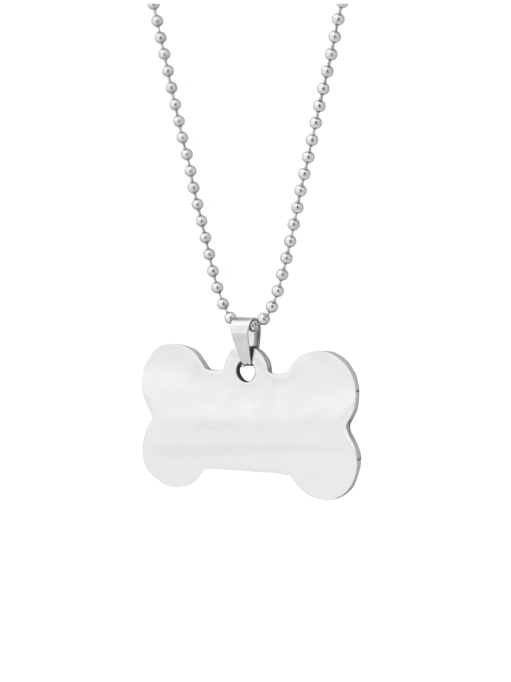 Collar Bolitas Con Dije Huesito