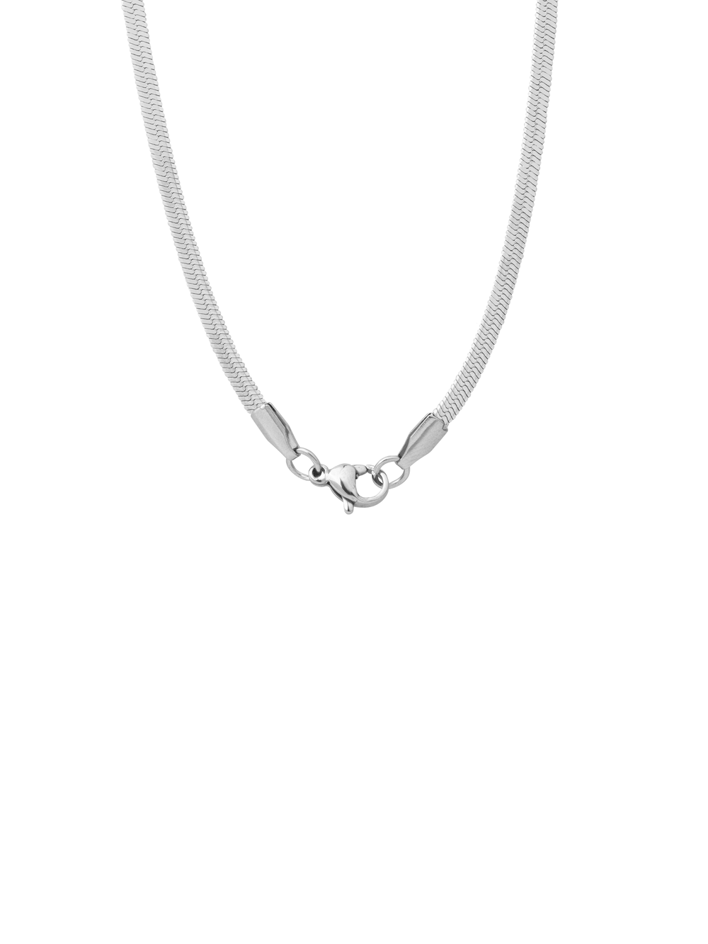 Cadena Plateada Planchada 3 mm