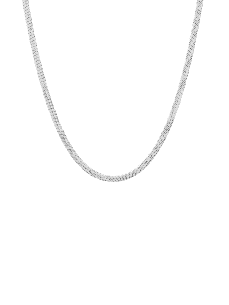 Cadena Plateada Planchada 3 mm