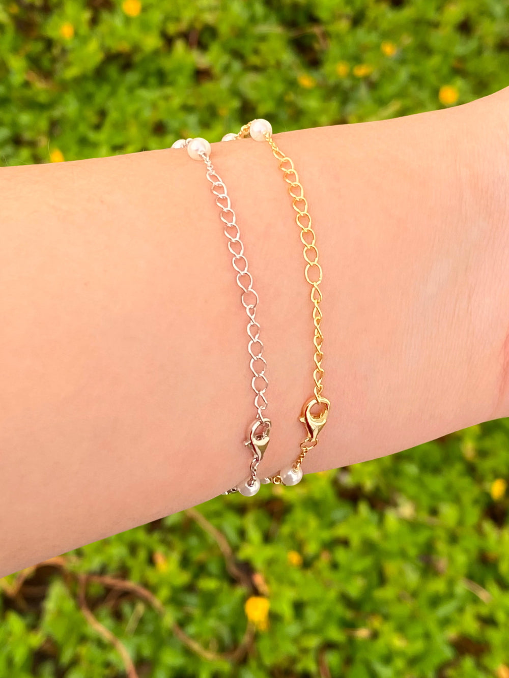 Pulsera Con Perlitas