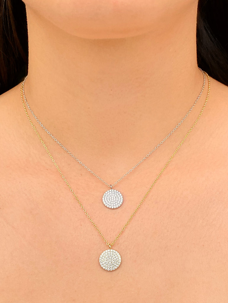 Collar Con Circulo Zirconias