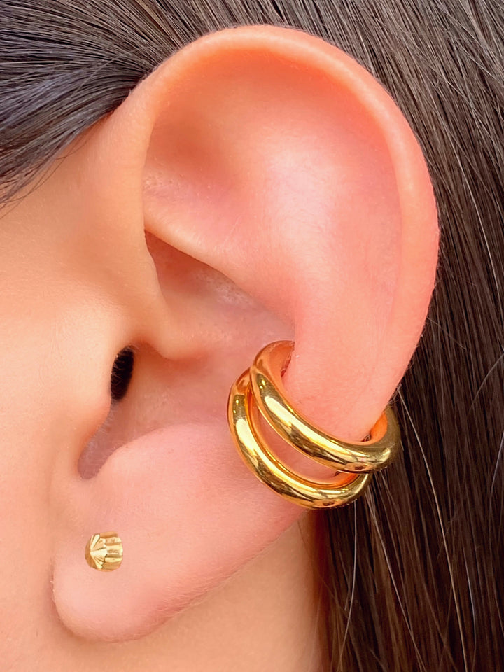 Ear Cuff Doble Linea Liso