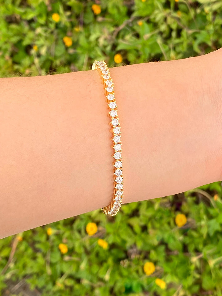Pulsera Tennis Zirconias 4 mm