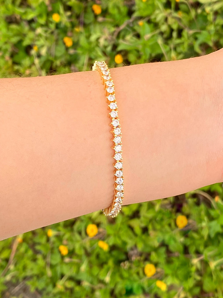 Pulsera Tennis Zirconias 4 mm