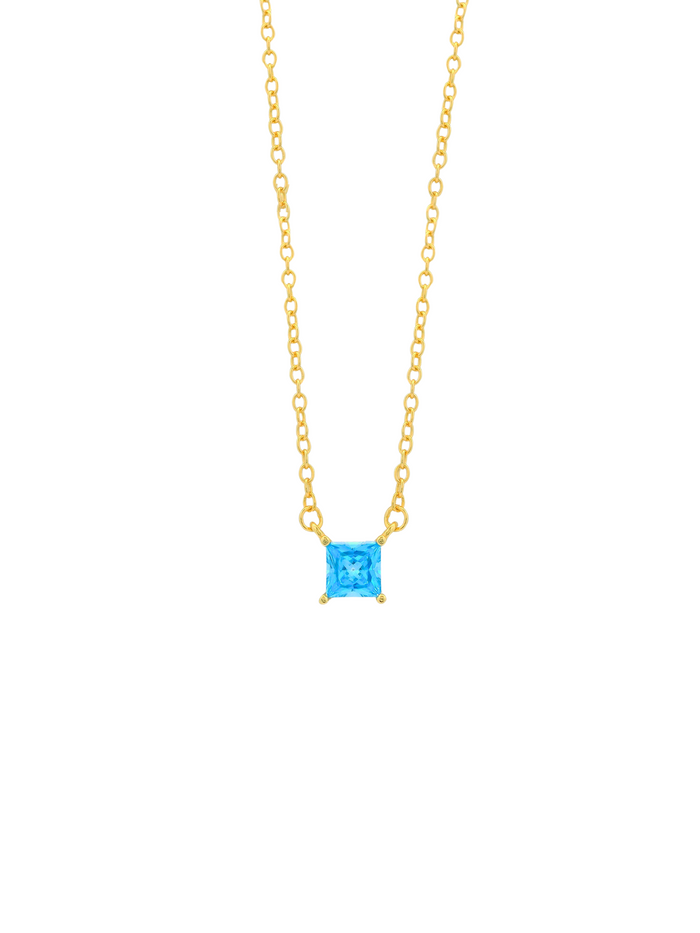 Collar Con Piedra Rectangular