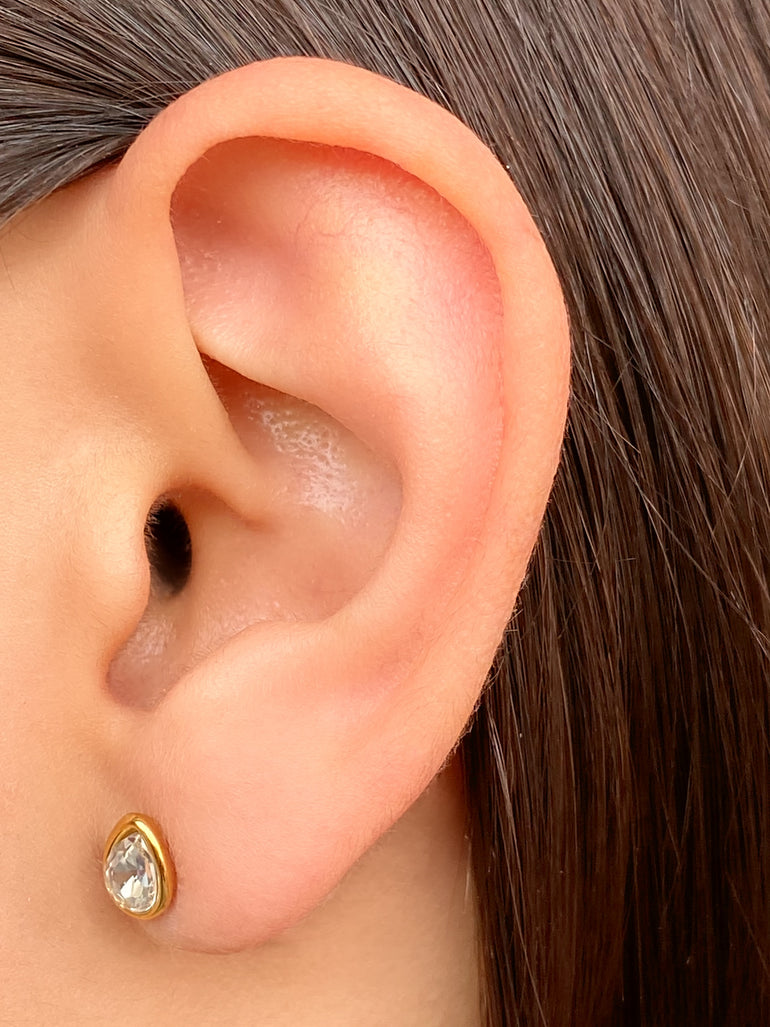 Par Arete Mini Gota Zirconia