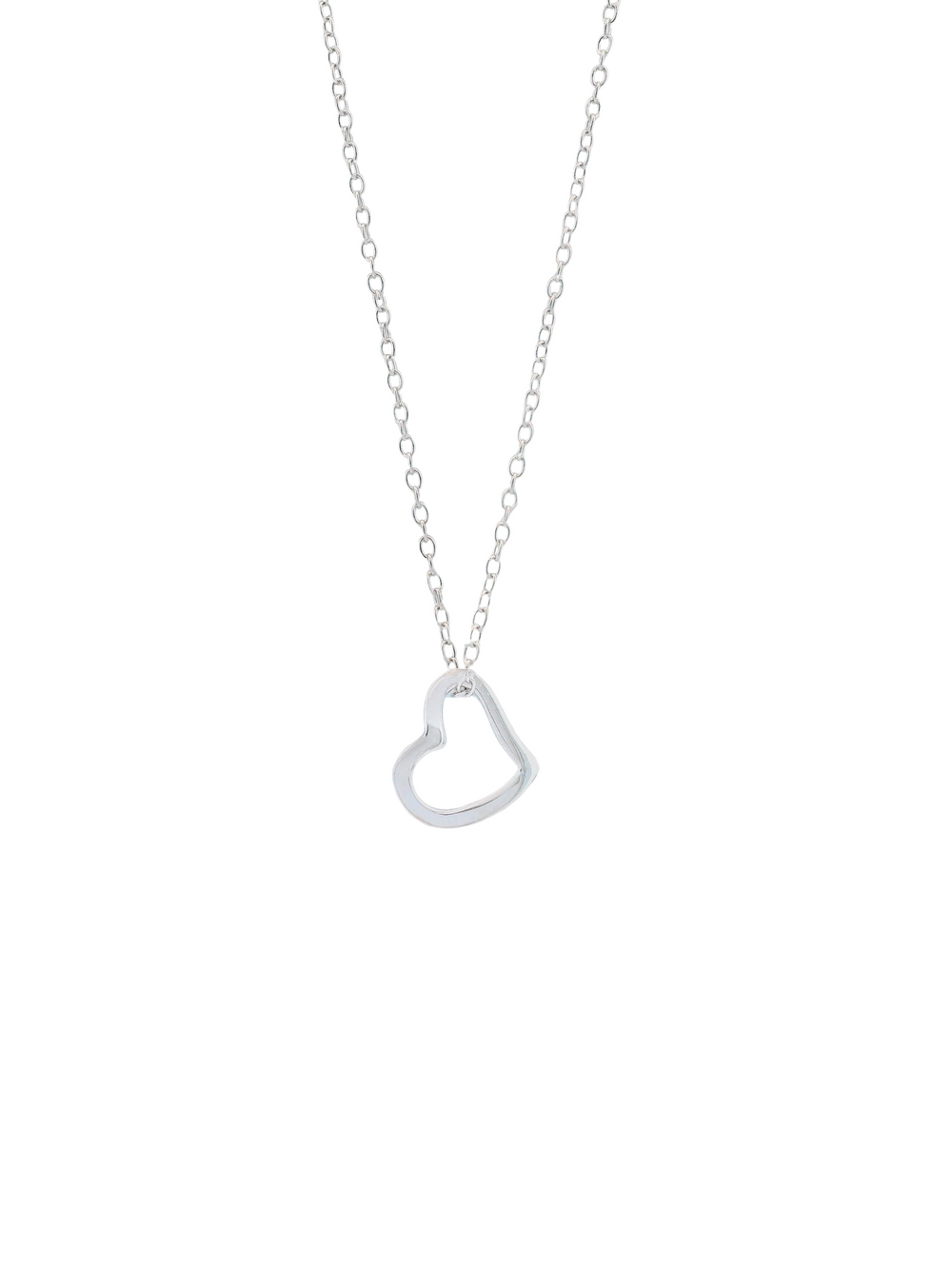 Collar Con Dije Contorno Corazon