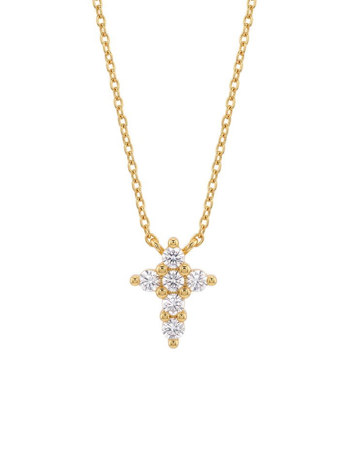 Collar Con Cruz Zirconias