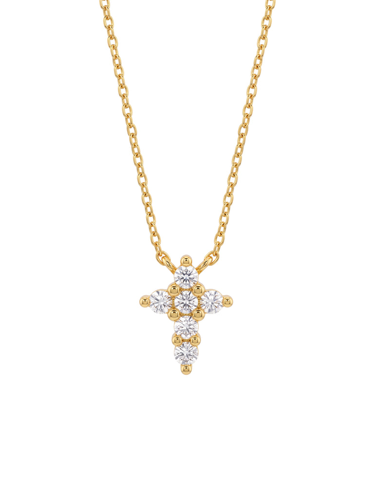 Collar Con Cruz Zirconias