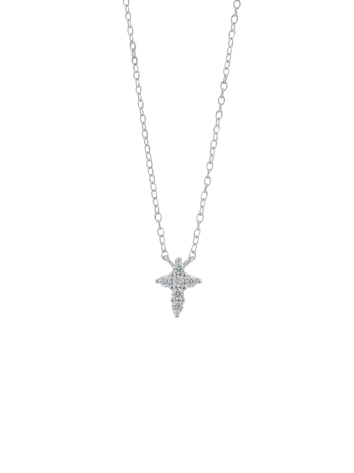 Collar Con Cruz Zirconias