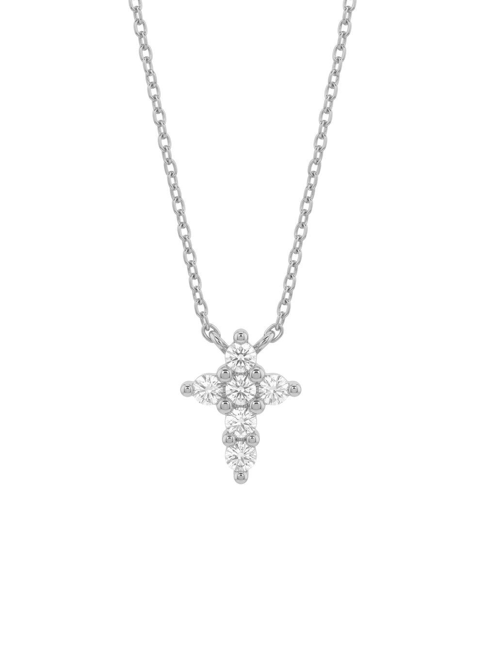 Collar Con Cruz Zirconias