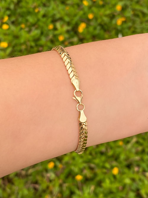 Pulsera Flechas Oro 14k