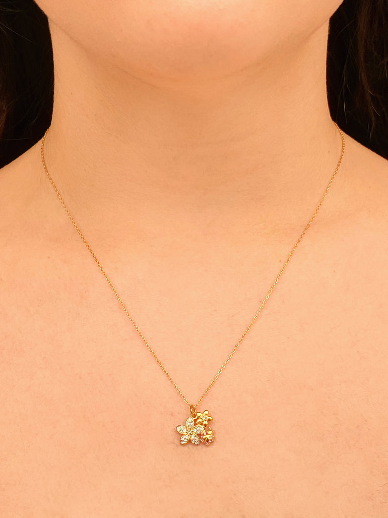 Collar Dije Flores y Catarina