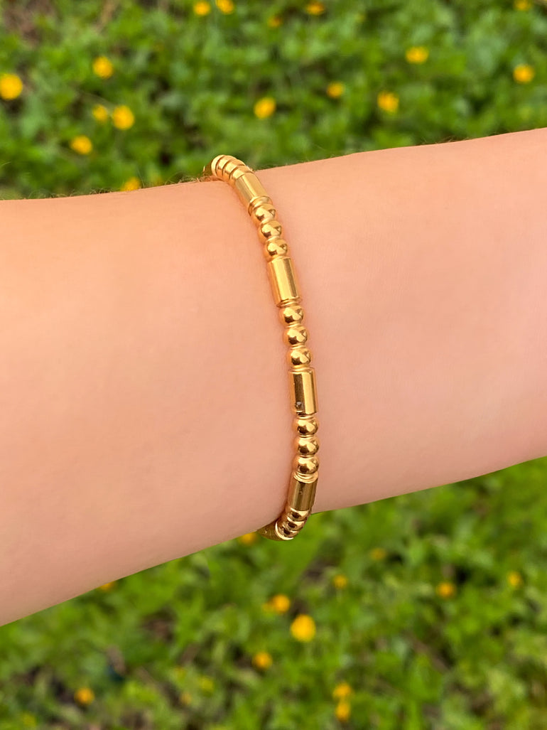 Brazalete Cilindros Y Bolitas