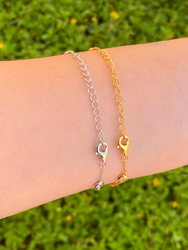 Pulsera Biseles Con Zirconias