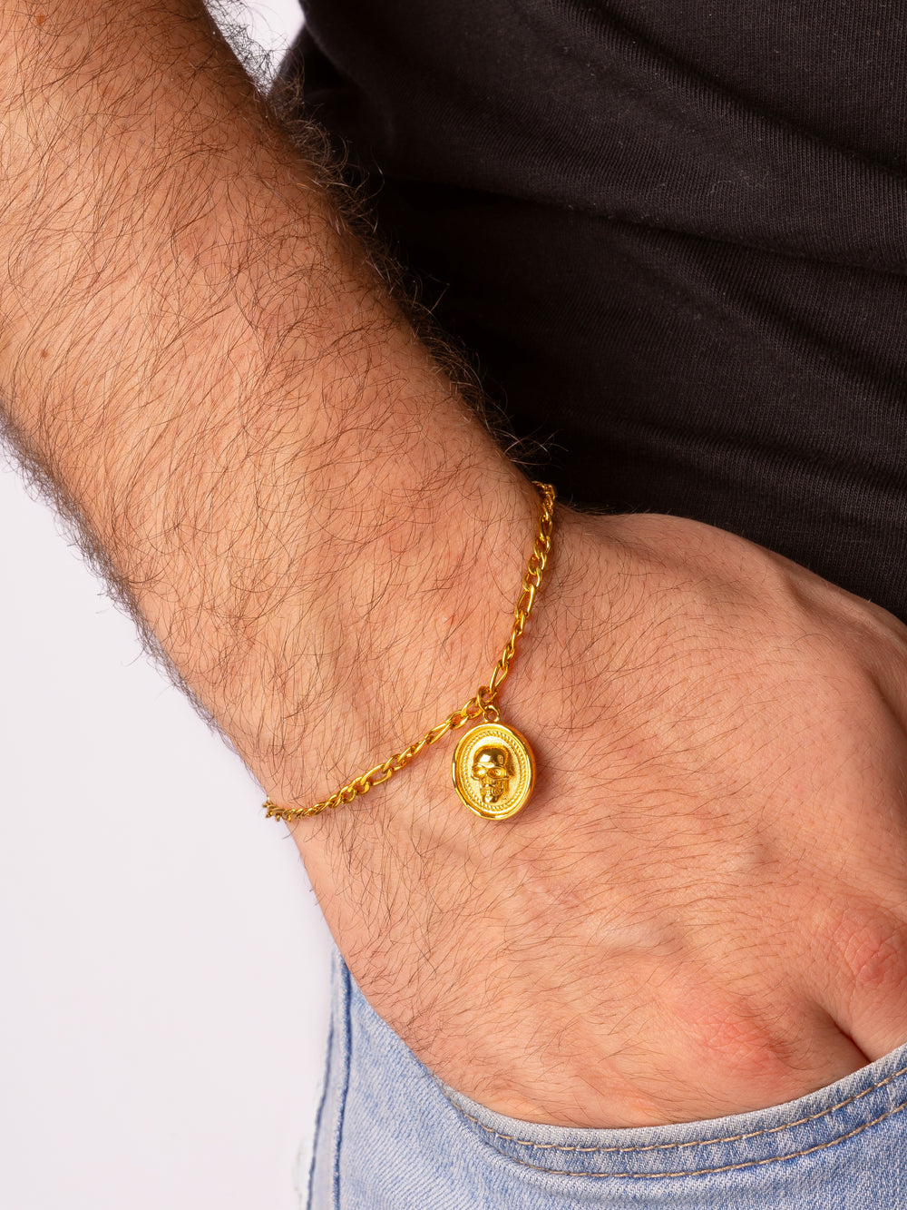 Pulsera Con Dije Calavera