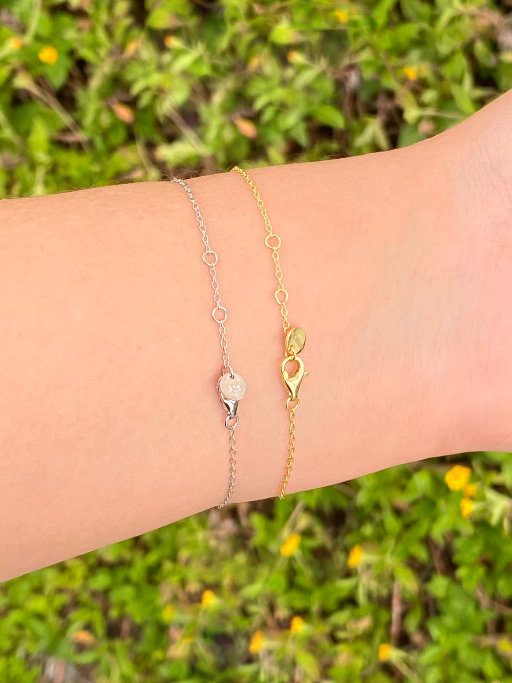 Pulsera Trebol Contorno Zirconias