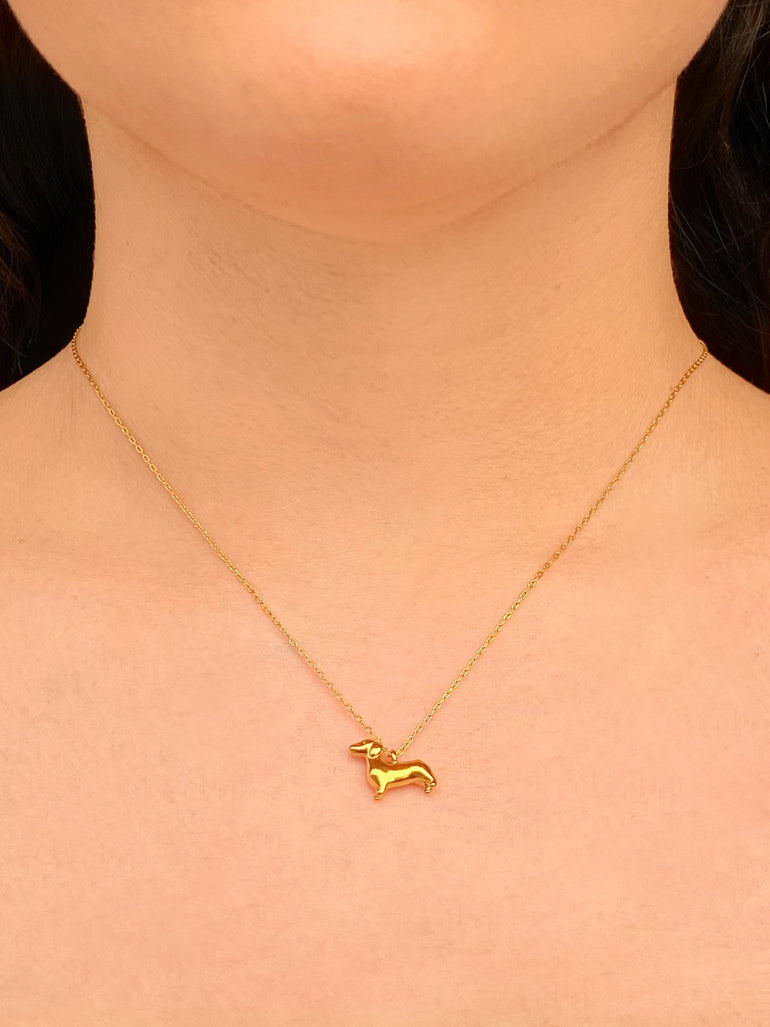 Collar Dije Perro Salchicha