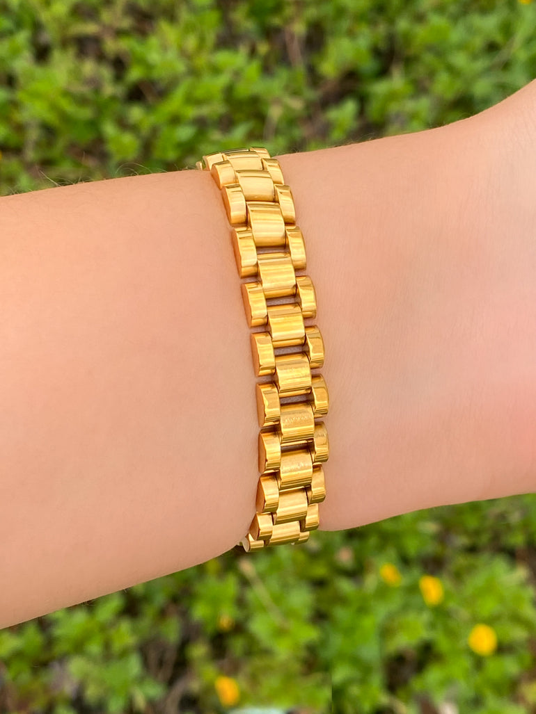 Brazalete Tipo Cadena Reloj