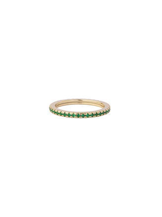 Anillo Churumbela Zirconias Verdes