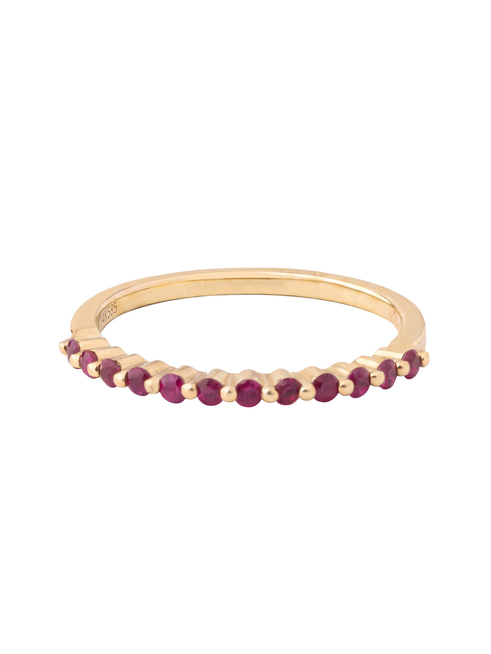 Anillo Corte Round 0.25 Ct Rubi Natural